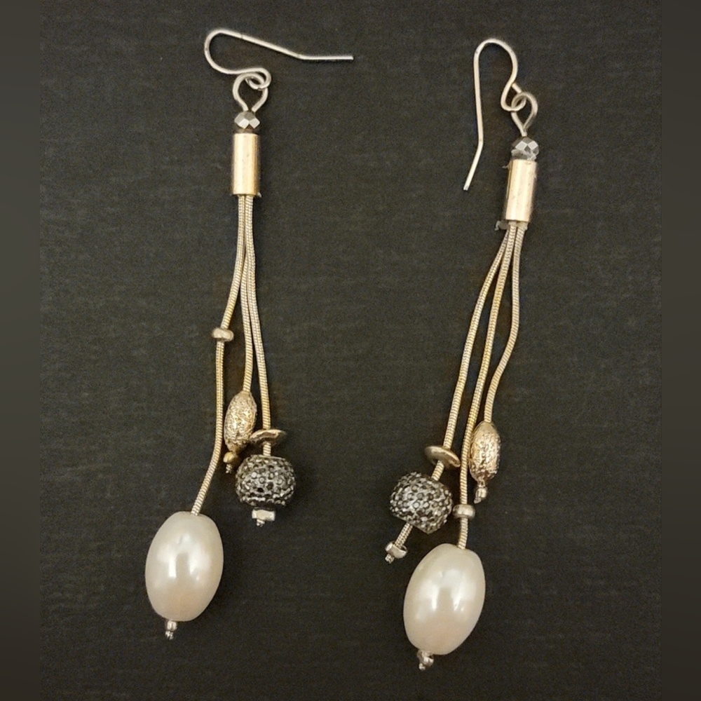 Gold long Earings